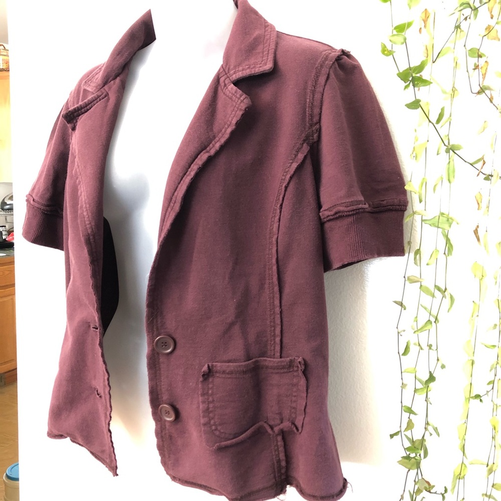 Women's burgundy jacket